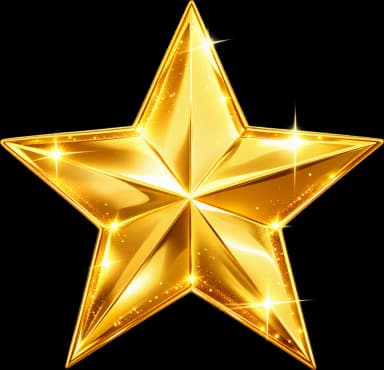 Estrela dourada do parceiro em destaque